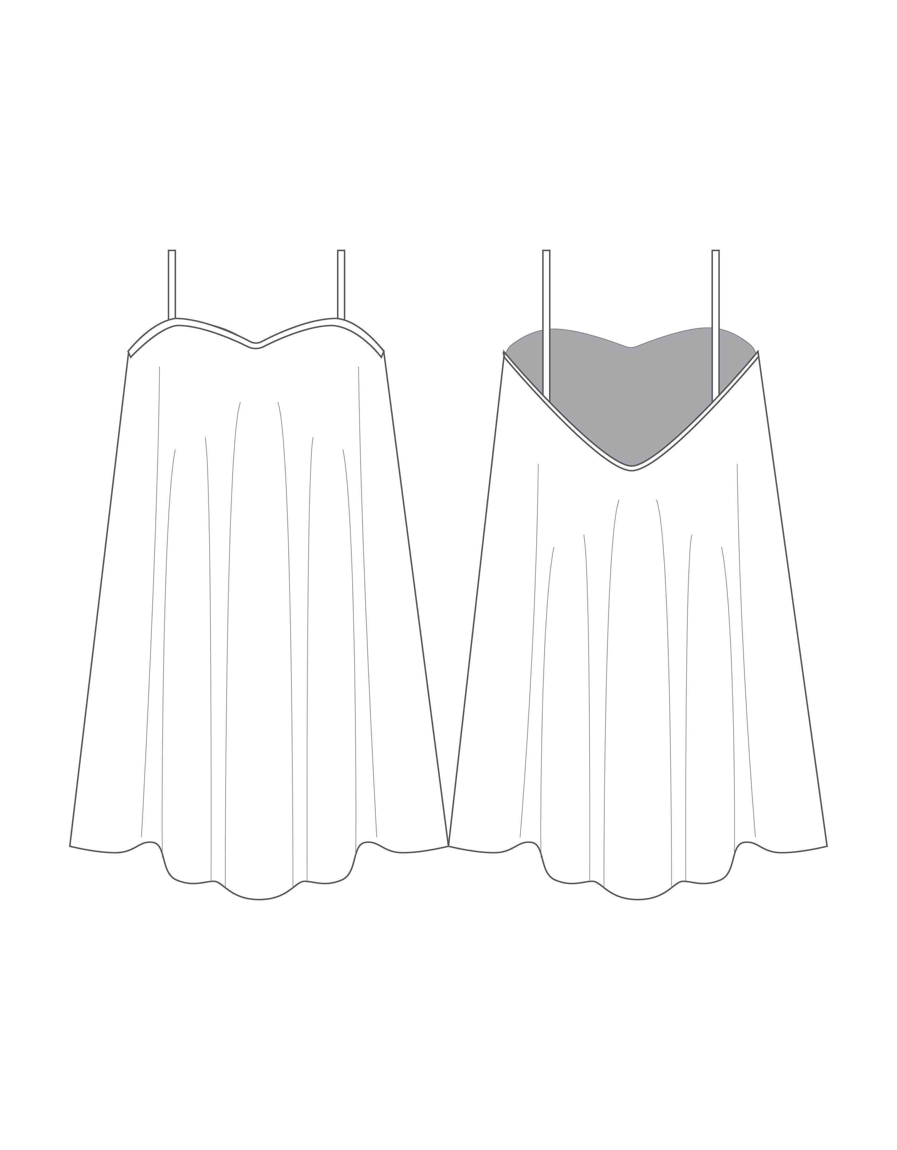 Custom Inked Chiffon Short Dress - Hamilton Theatrical