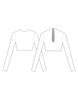 Custom Inked Lycra LS Keyhole Crop Top - Hamilton Theatrical