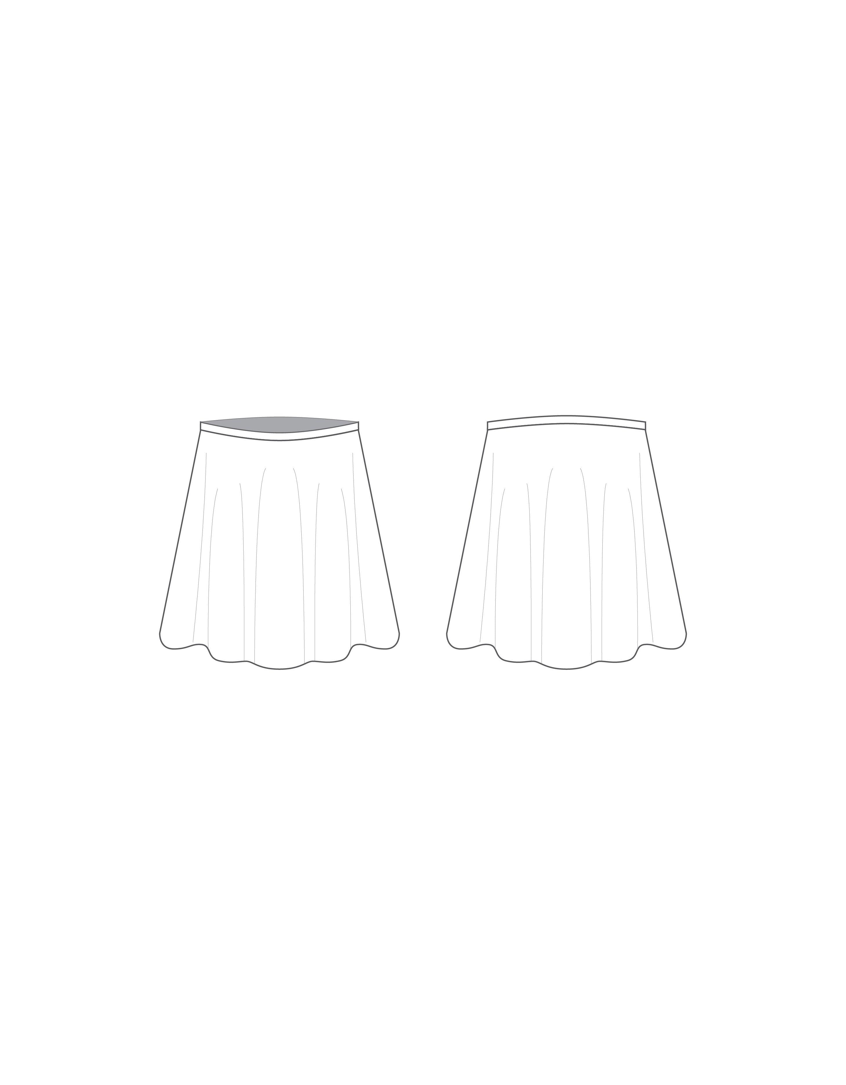 Custom Inked Chiffon Circle Skirt - Hamilton Theatrical