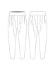 Custom Inked Harem Pants - Hamilton Theatrical