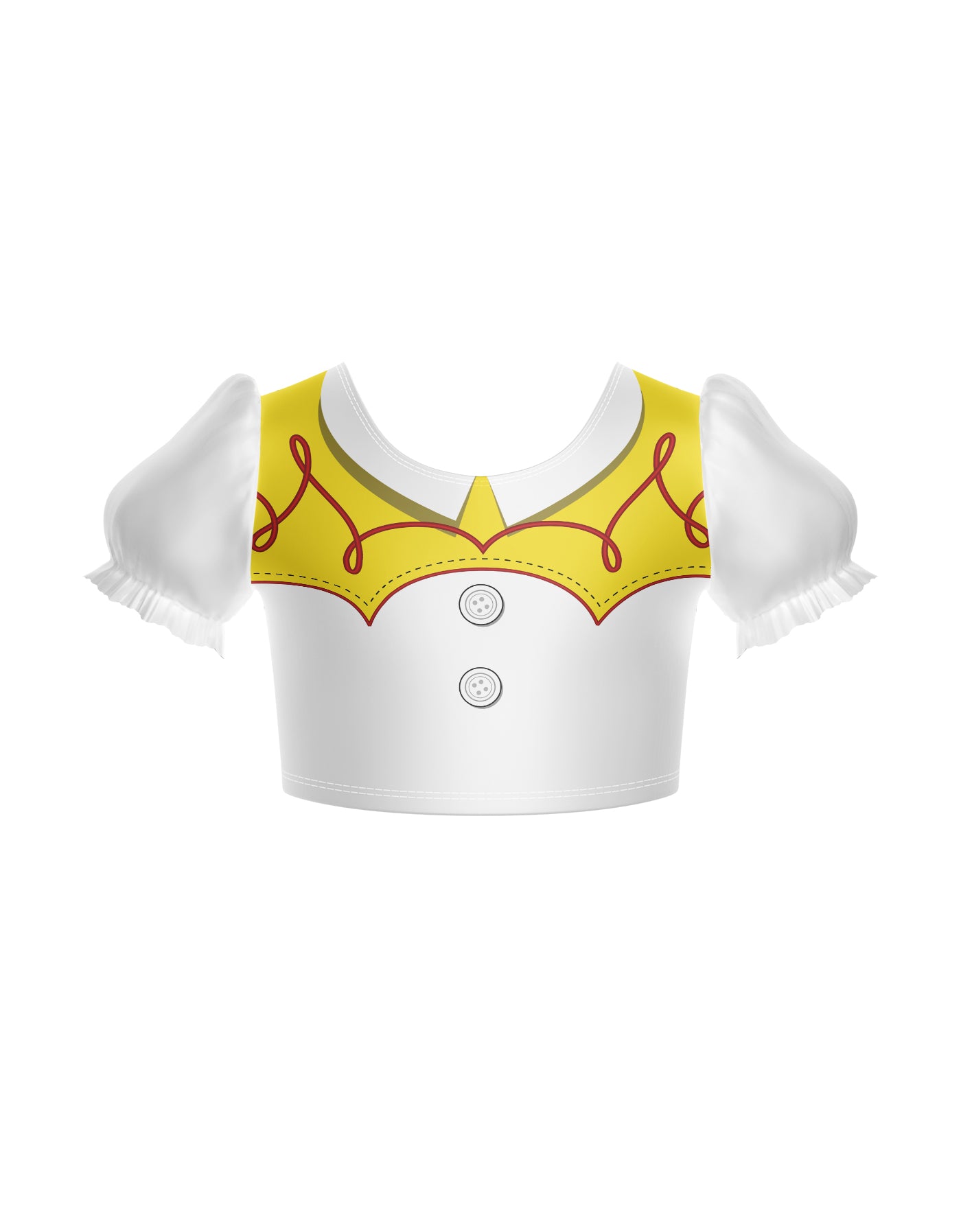 Toys Cowgirl Puff Sleeve Crop Top