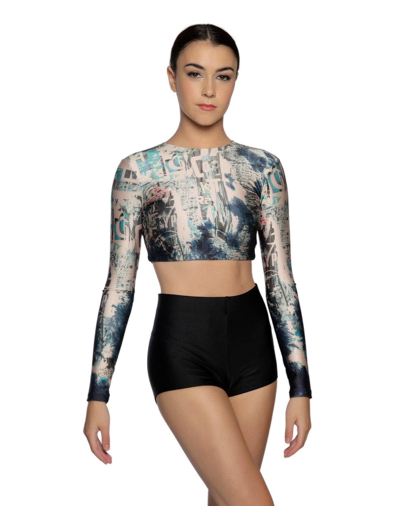 Grime LS Triangle Back Crop Top - Hamilton Theatrical