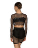 She/Her He/Him LS Mesh Crop Top - Hamilton Theatrical