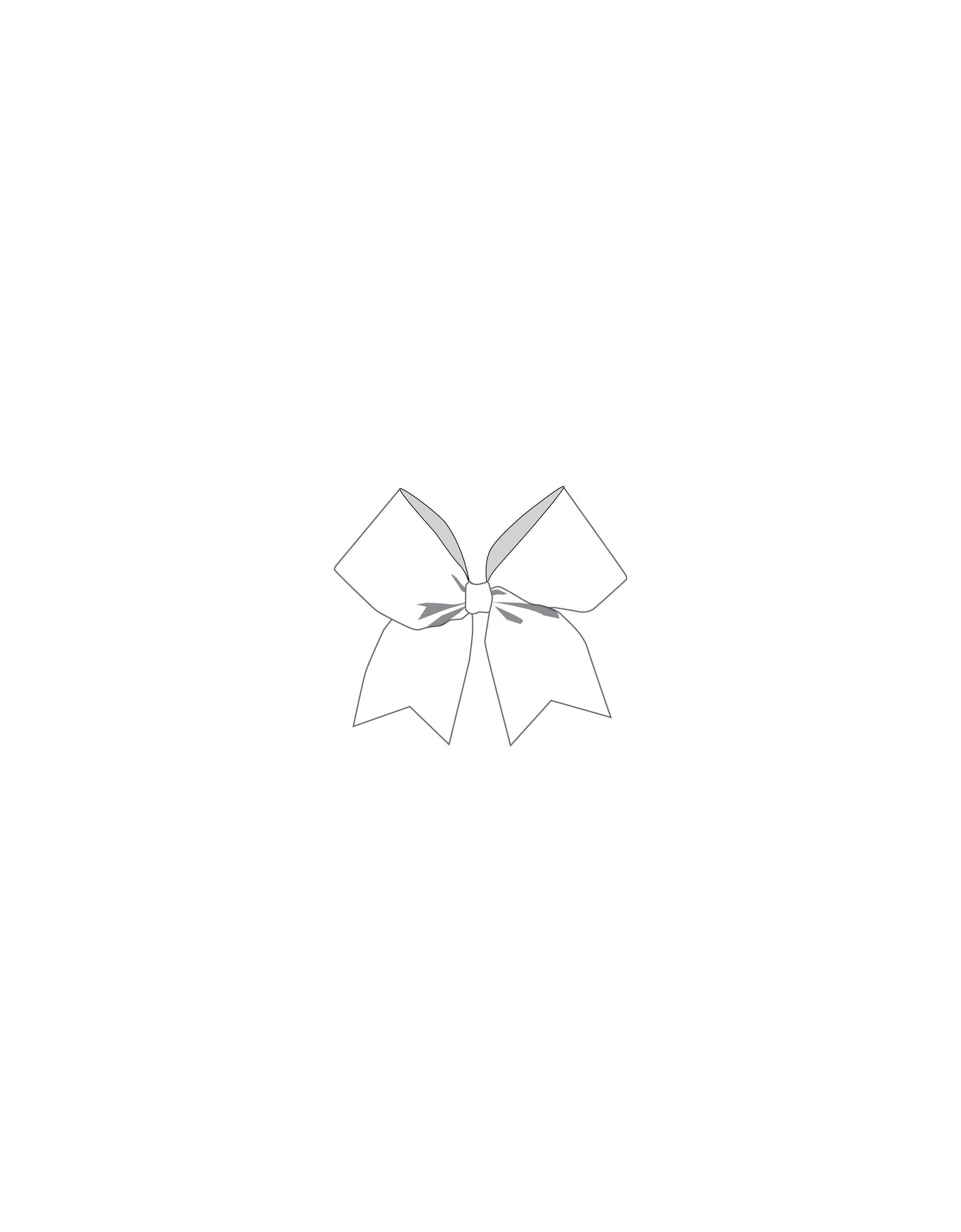 Crosshatch Cheer Bow - Hamilton Theatrical