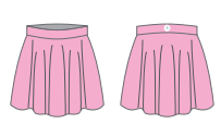 Custom London Primary Skirt with Logo