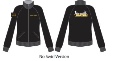 On Stage Dance Studio Jockey Jacket - No Swirls Intensive Dance Program on Sleeve